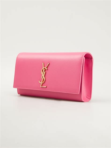 hot pink ysl clutch|saint laurent evening clutch.